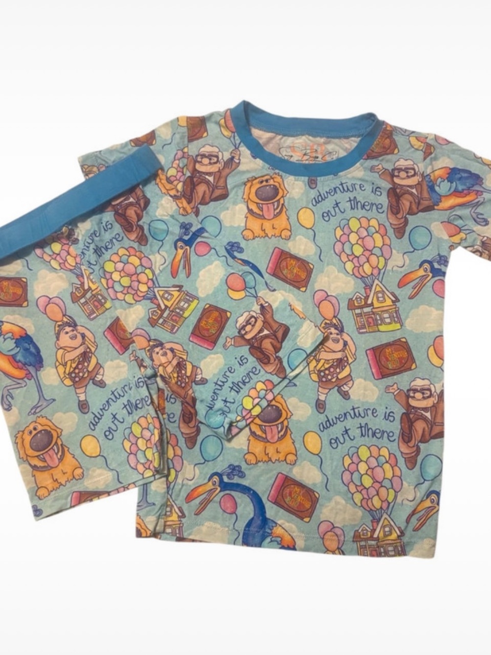 Disney Up Movie Bamboo Pajama Set-Short Sleeve with Shorts